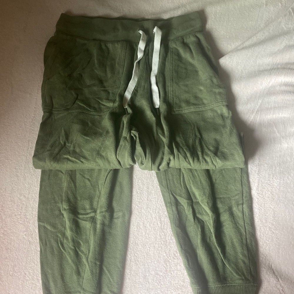 Aerie dark green joggers